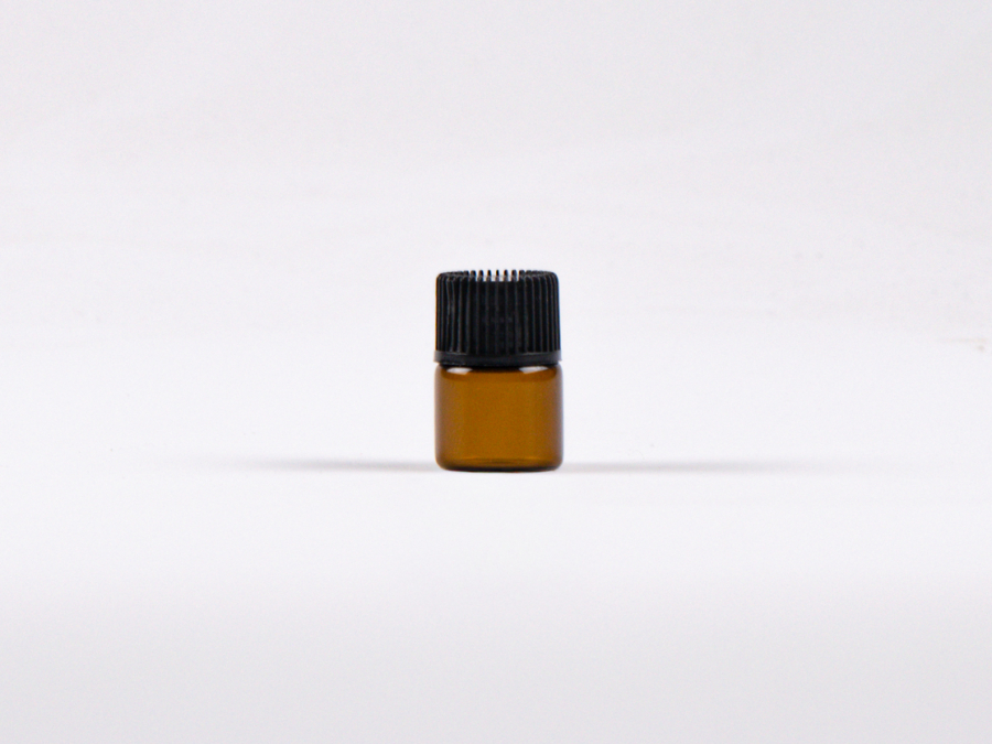 Mini Flasche Braunglas - 1 ml